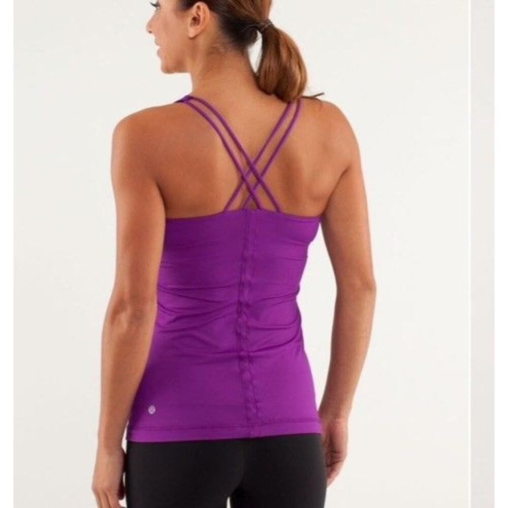 Lululemon Size 6 Free To Be Tank Top Purple